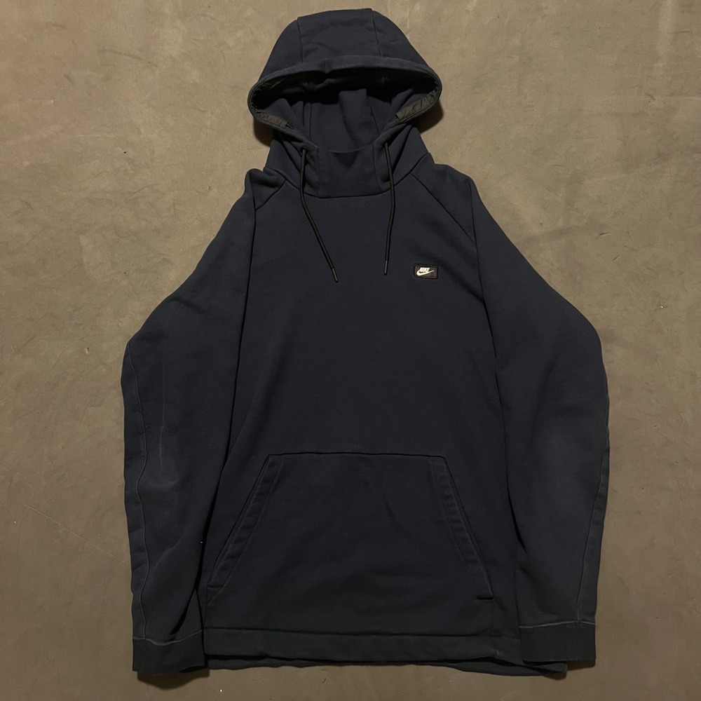 Nike Sportswear Modern Overhead Hoodie Pullover Mens XL Sweatshirt Navy Blue